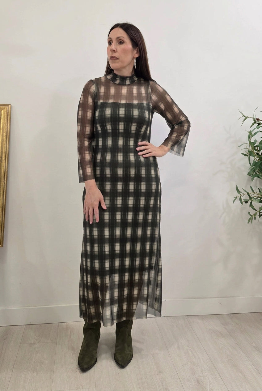 VESTIDO LAZO VERDE