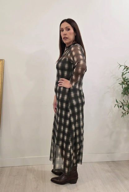 VESTIDO LAZO VERDE
