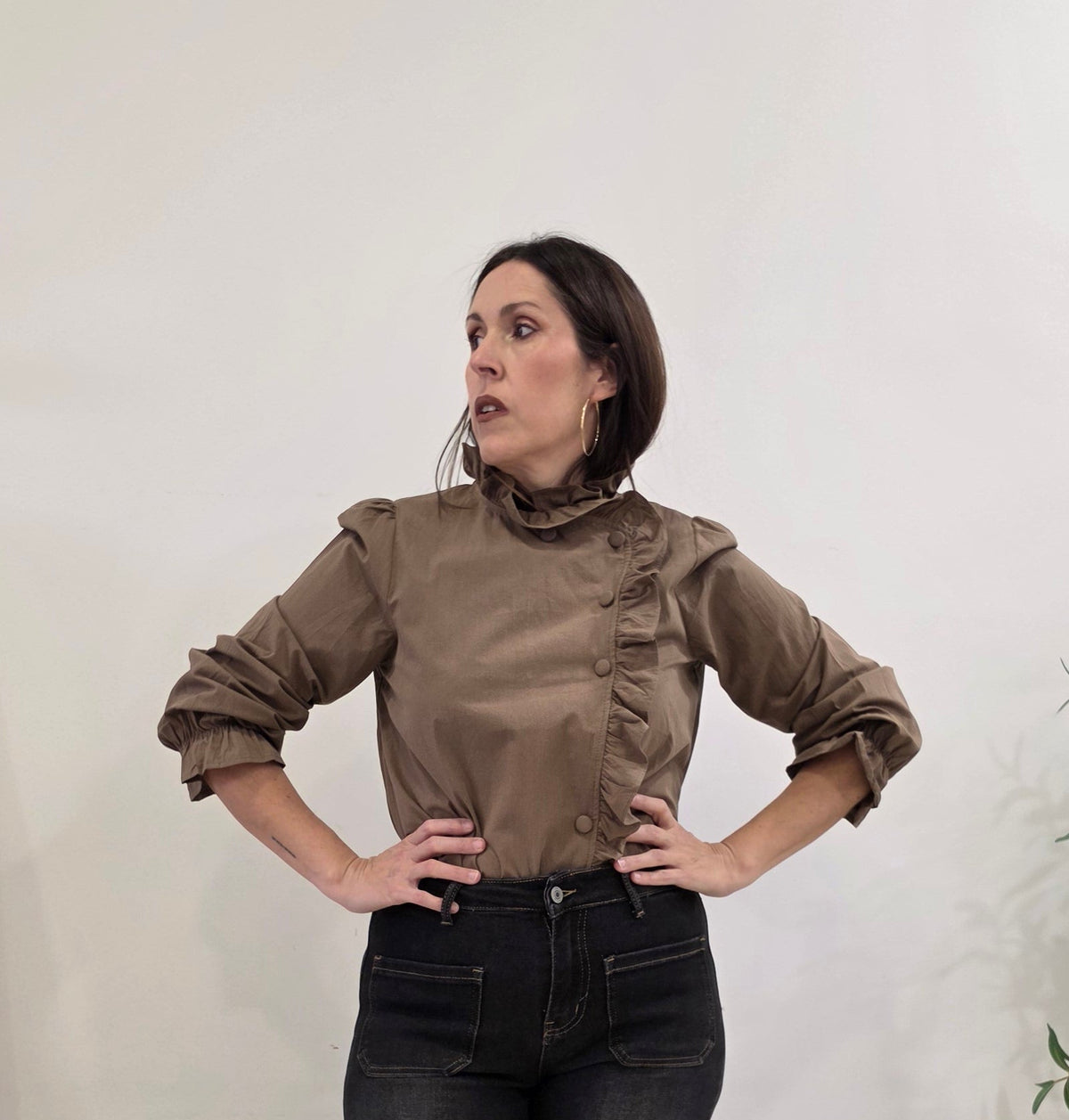CAMISA SEPTIEMBRE TAUPE