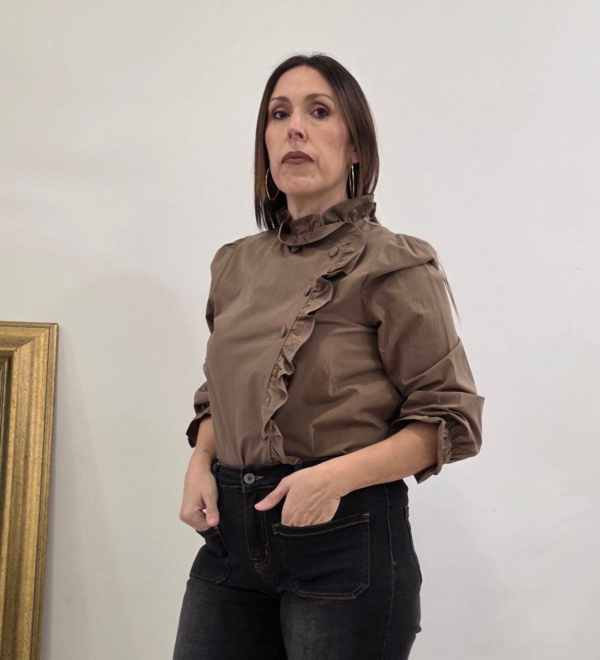 CAMISA SEPTIEMBRE TAUPE
