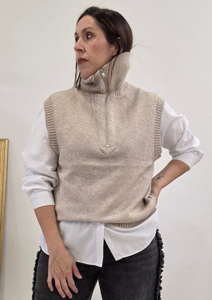 CHALECO BEIGE