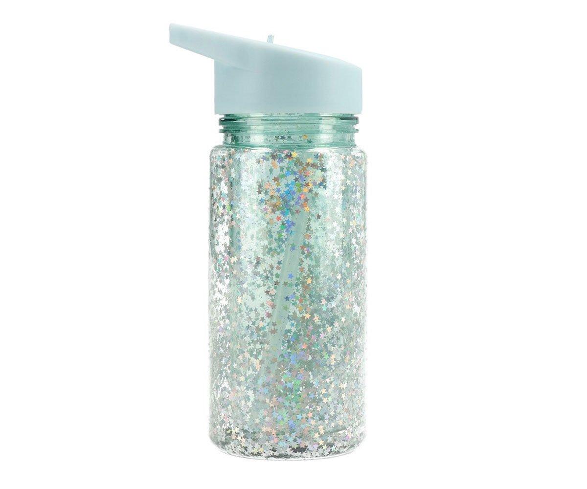 BOTELLA GLITTER VERDE