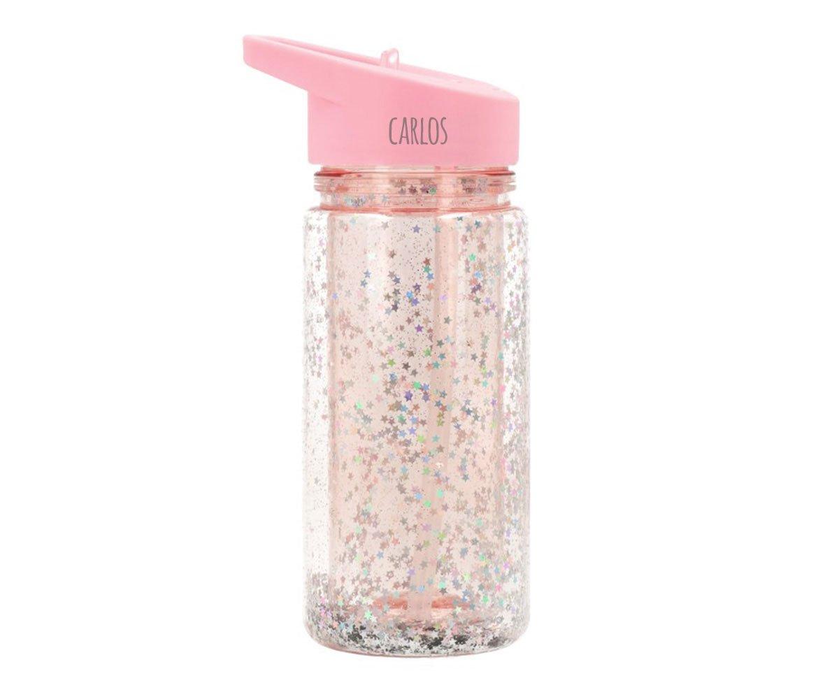 BOTELLA GLITTER ROSA