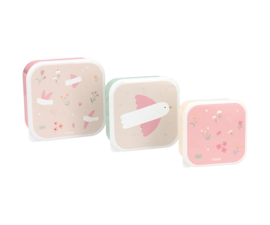 SET TUPPERS BLOSSOM BIRDS