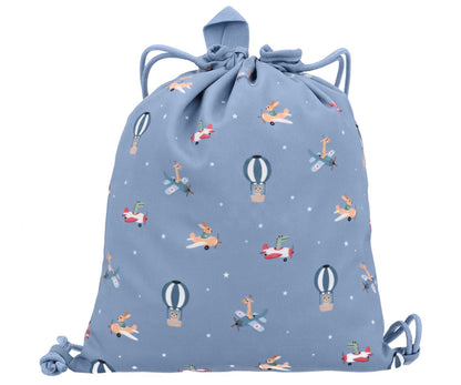 MOCHILA SACO TELA PLANES