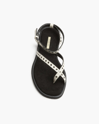 SANDALIA TACHAS BEIGE