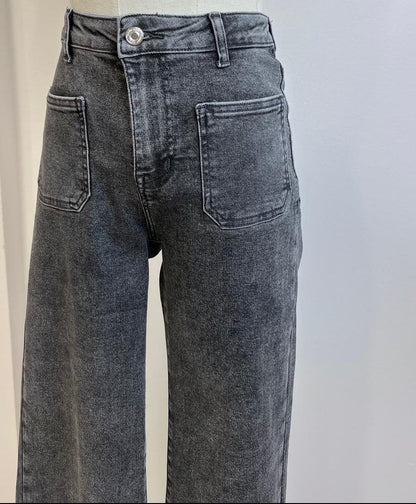 VAQUERO GRIS BOLSILLOS