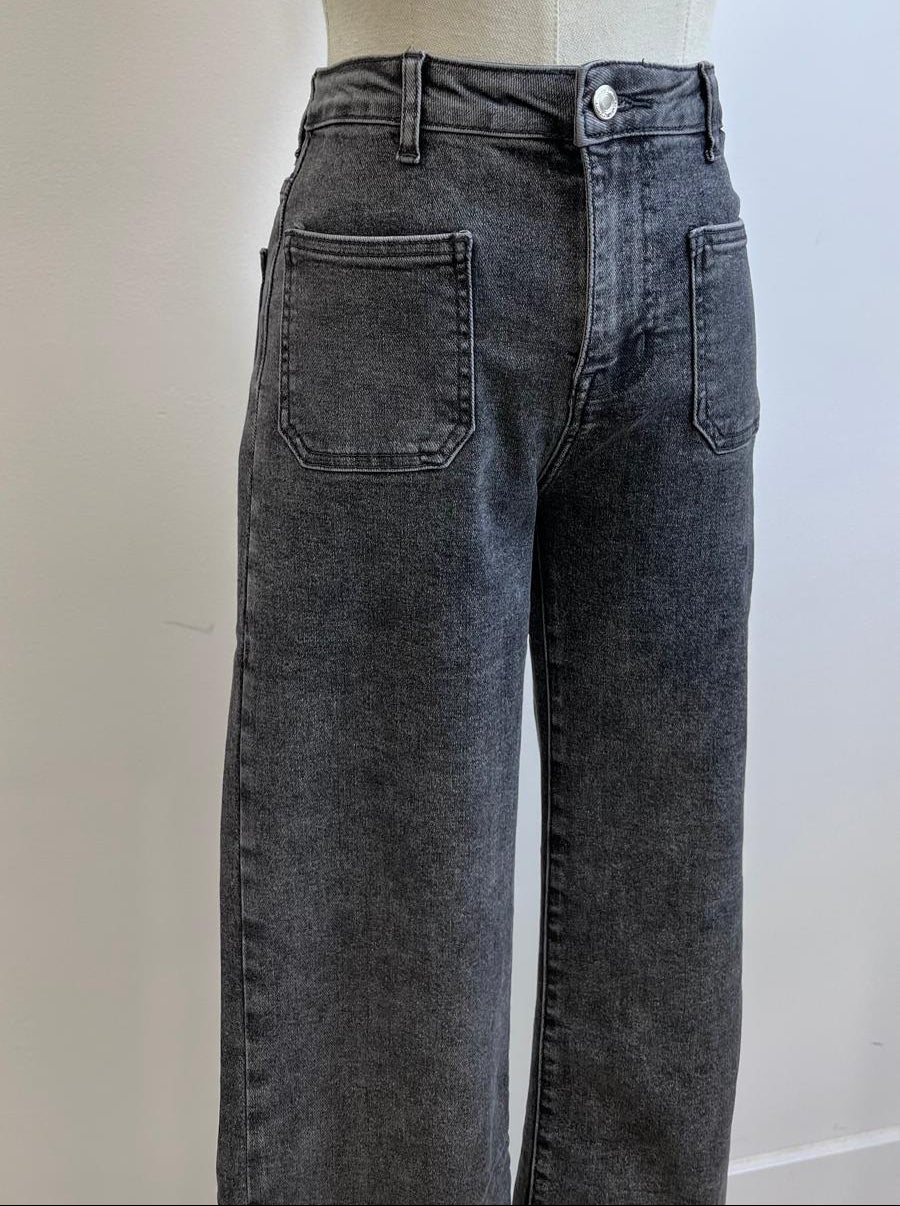 VAQUERO GRIS BOLSILLOS