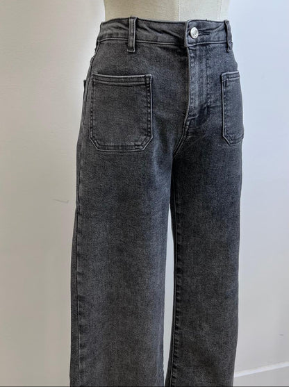 VAQUERO GRIS BOLSILLOS