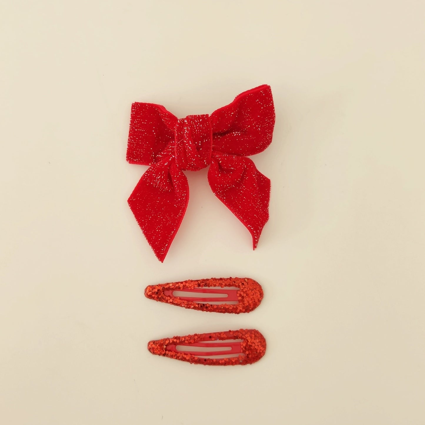 PACK LAZO + CLIPS GLITTER