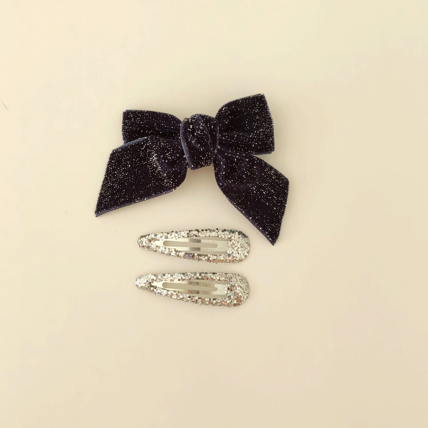 PACK LAZO + CLIPS GLITTER