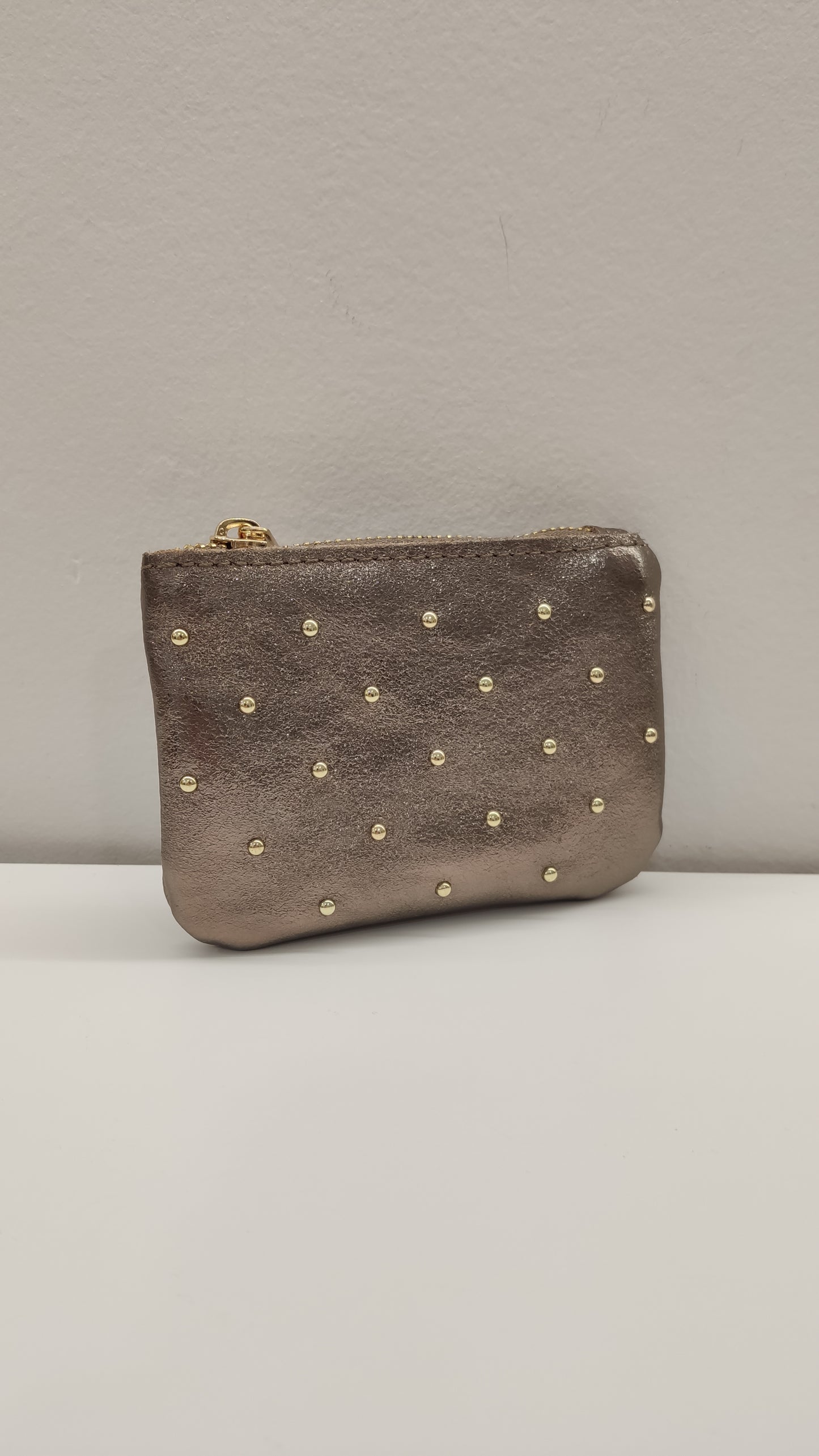 MONEDERO PIEL TACHAS