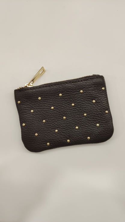 MONEDERO PIEL TACHAS