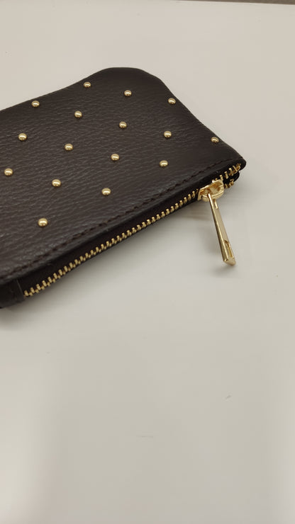 MONEDERO PIEL TACHAS