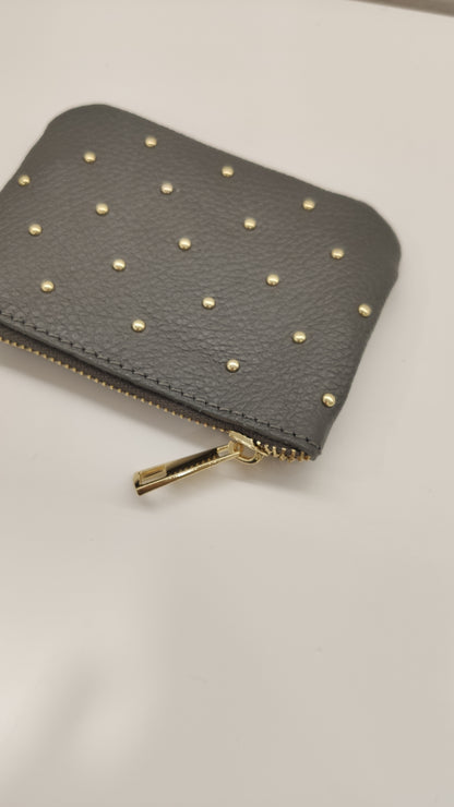 MONEDERO PIEL TACHAS