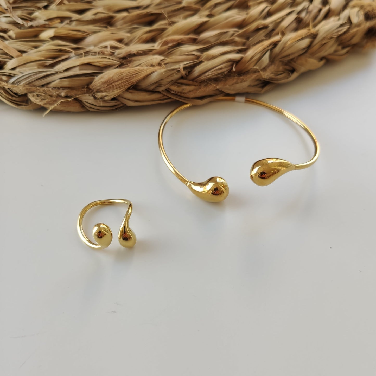 ANILLO GOTA DORADO