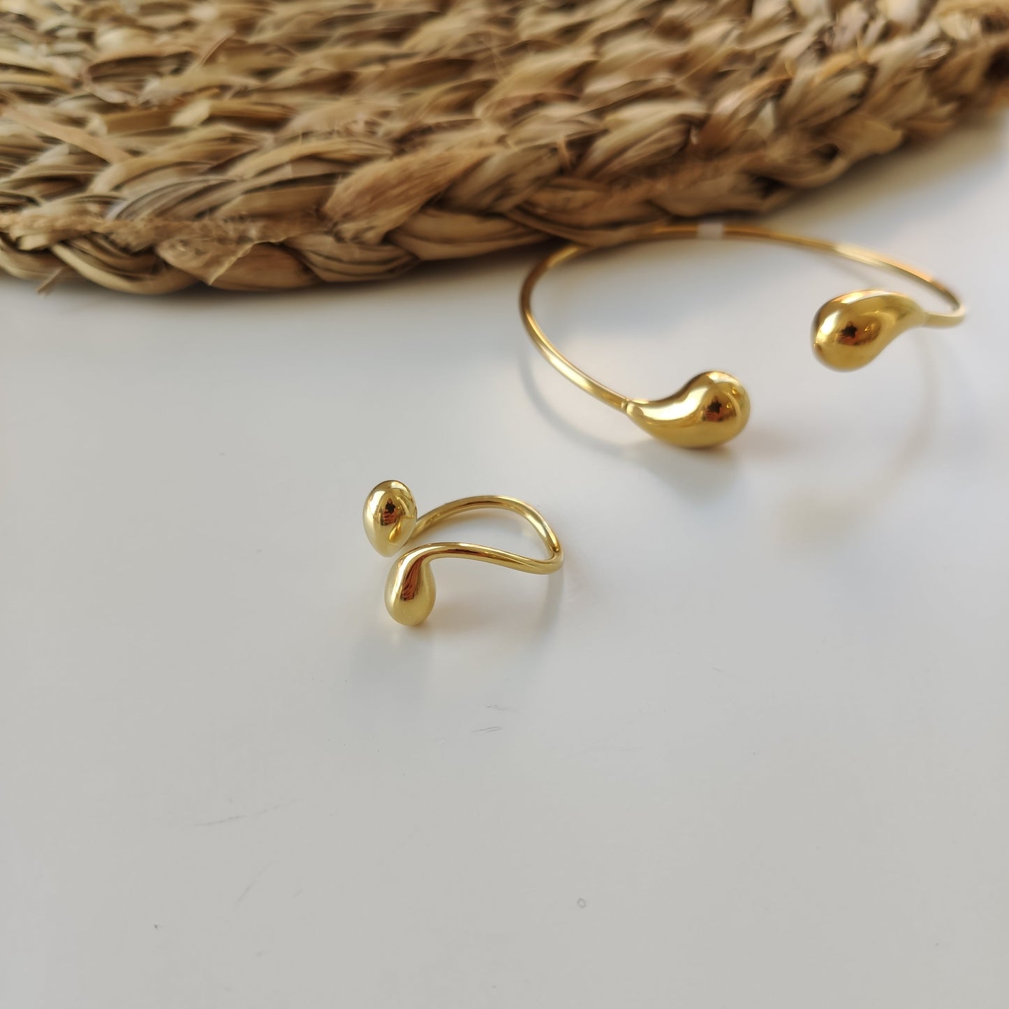 ANILLO GOTA DORADO