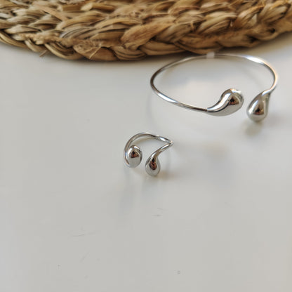 ANILLO GOTA PLATA