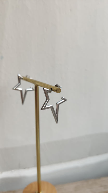PENDIENTE ESTRELLA PLATA