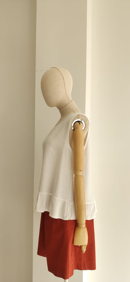 BLUSA VOLANTE BLANCO