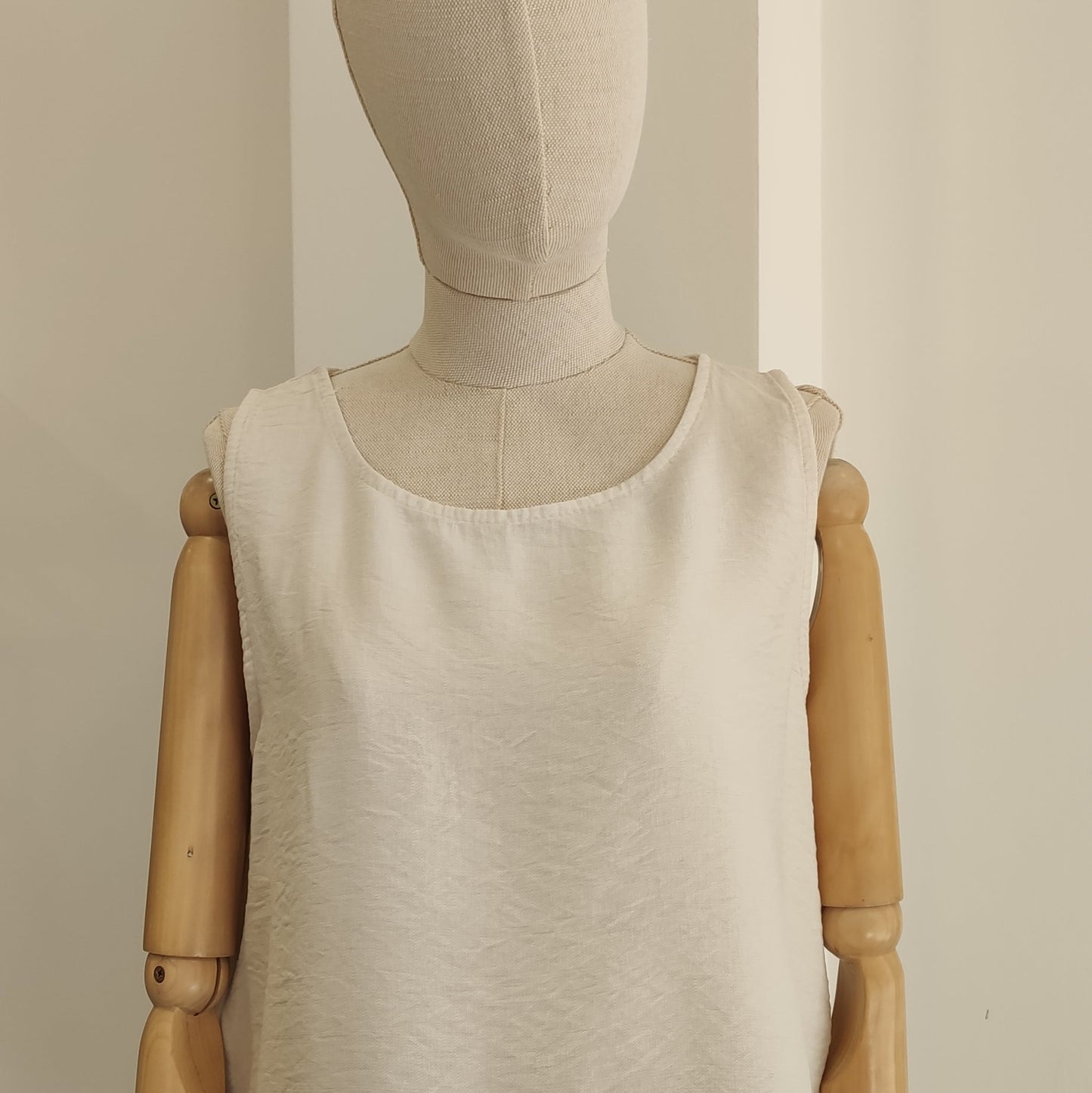 BLUSA VOLANTE BEIGE