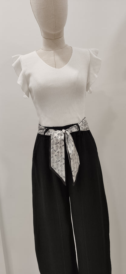 PANTALÓN BARREL NEGRO