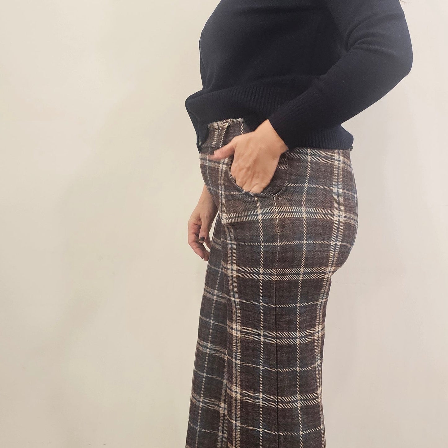 PANTALÓN CUADROS AZUL