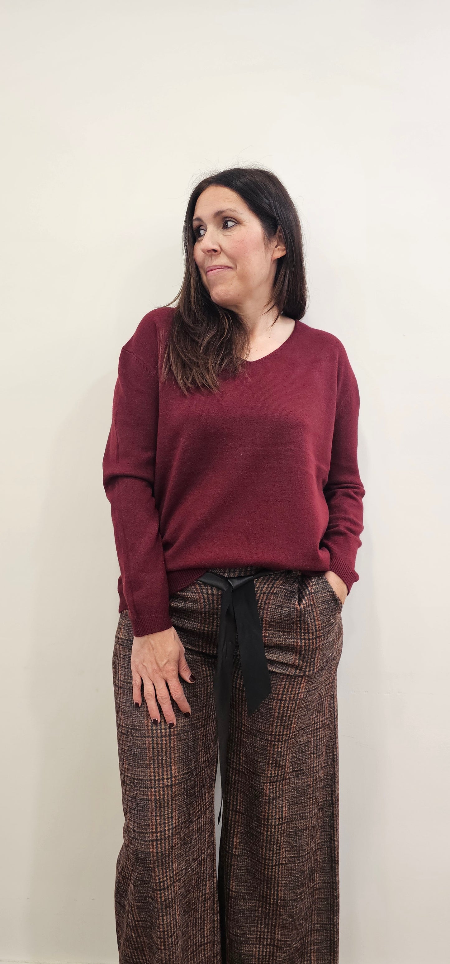 JERSEY CUORE BURDEOS