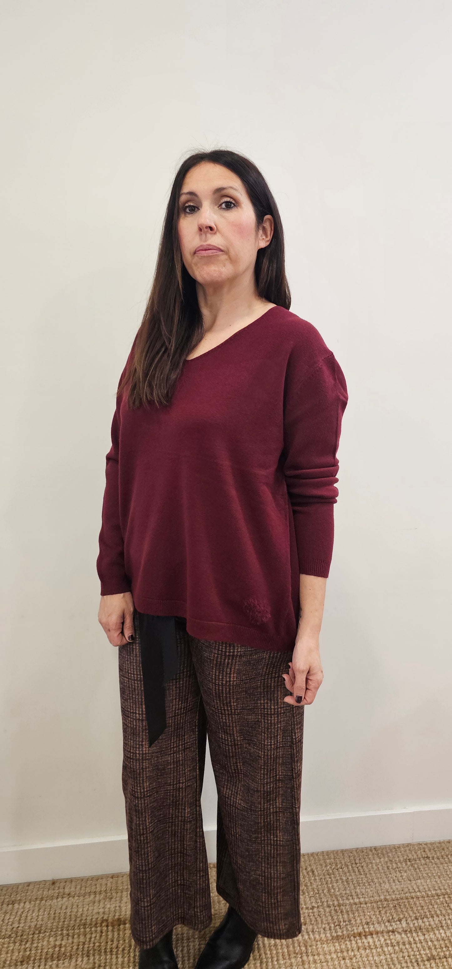 JERSEY CUORE BURDEOS