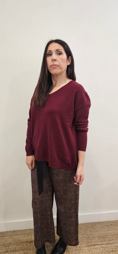 JERSEY CUORE BURDEOS