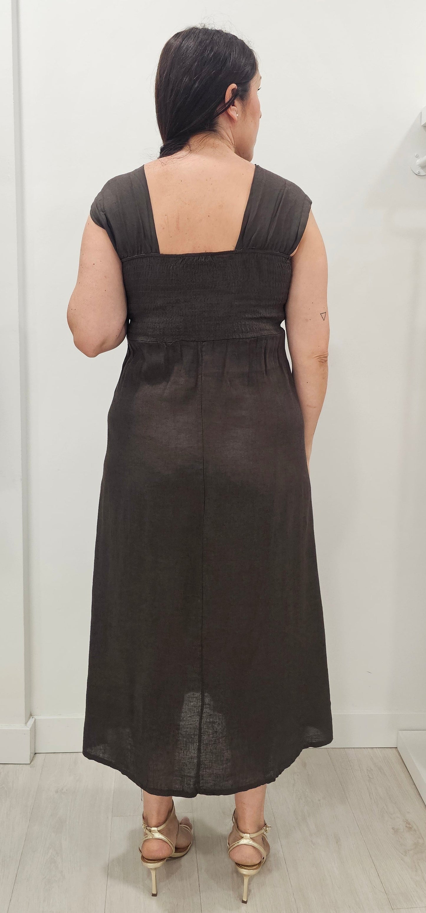 VESTIDO ARAGÓN CHOCO