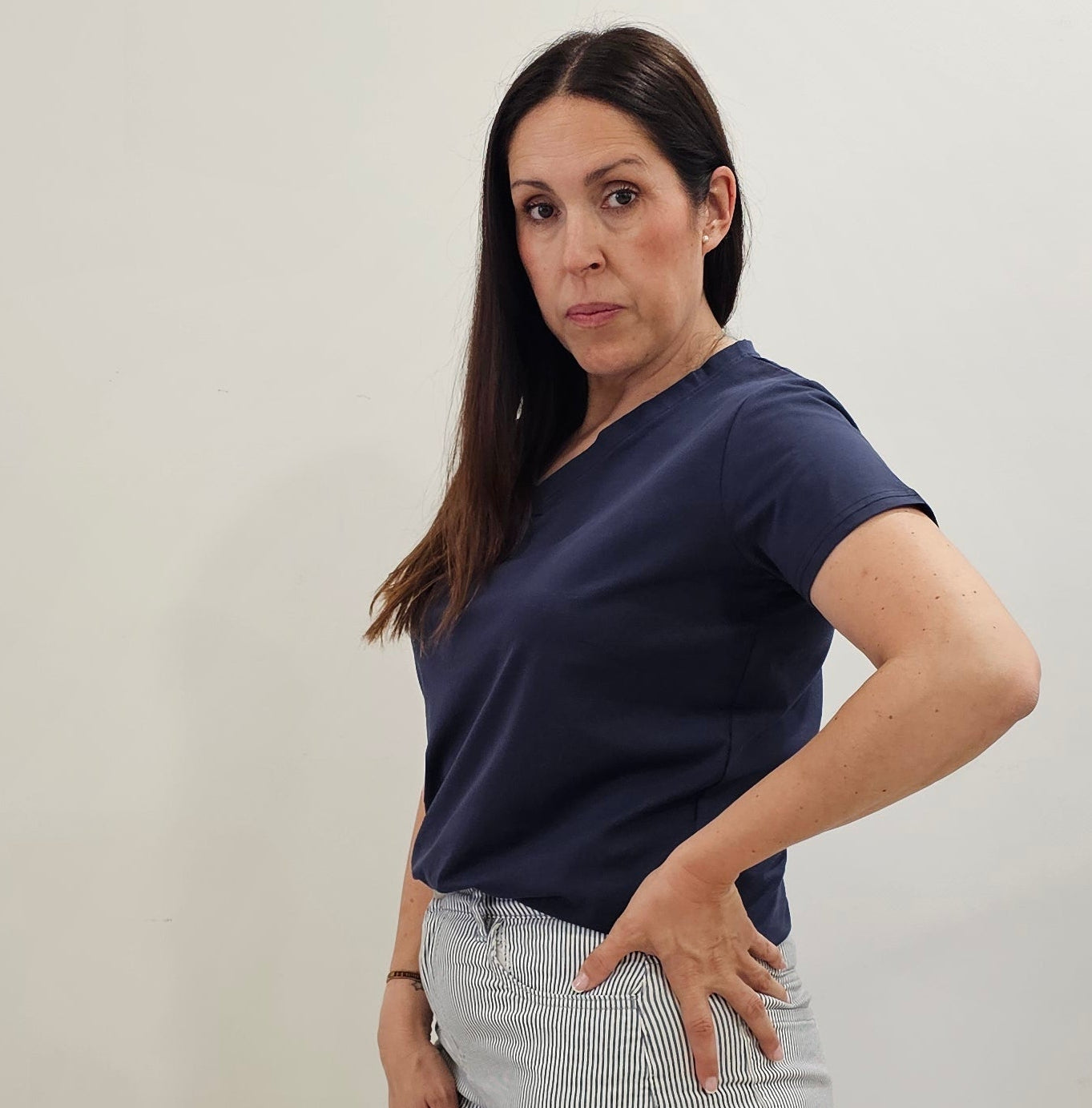 CAMISETA BÁSICA MARINO