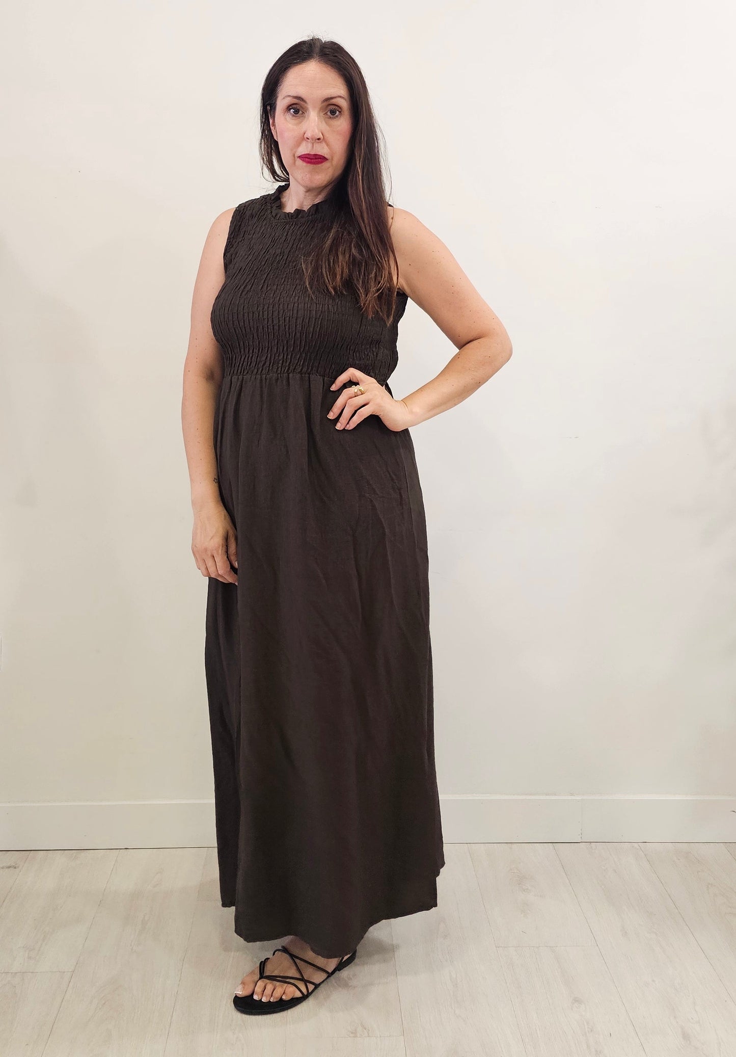 VESTIDO MER CHOCO