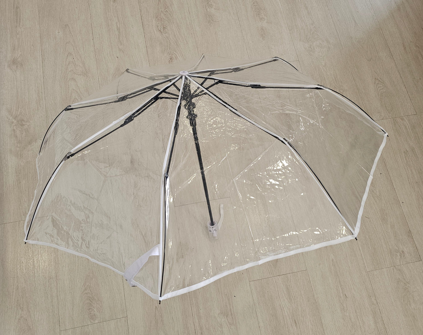 PARAGUAS TRANSPARENTE BLANCO
