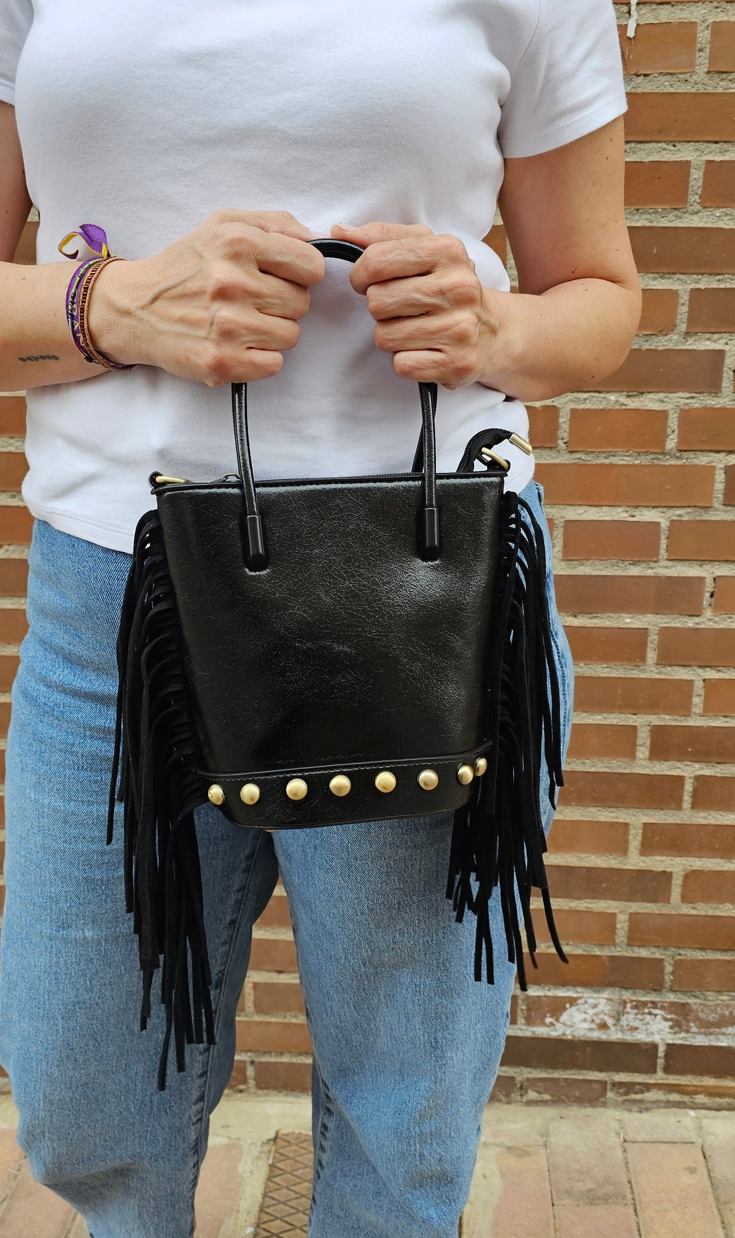 BOLSO FLECOS NEGRO
