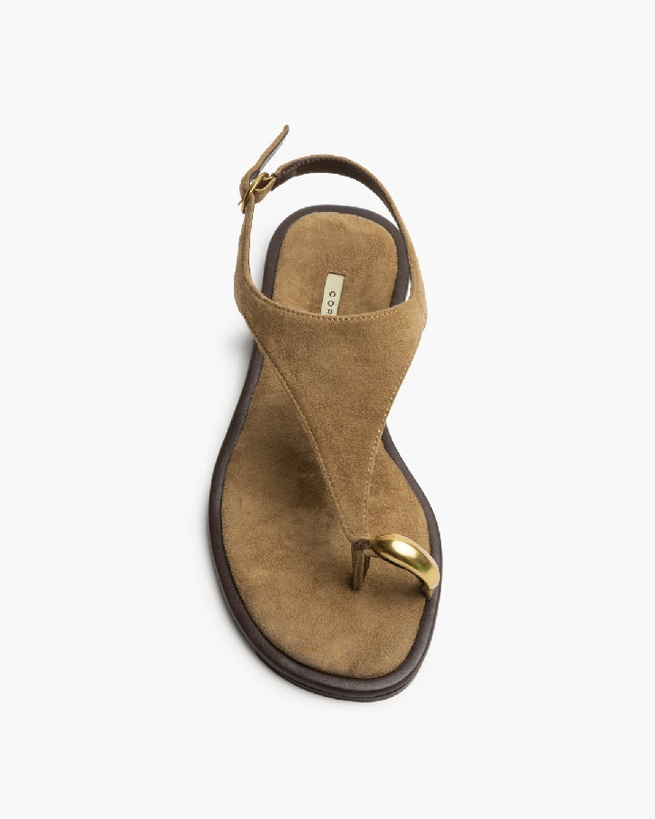 SANDALIA CAMEL ANILLO
