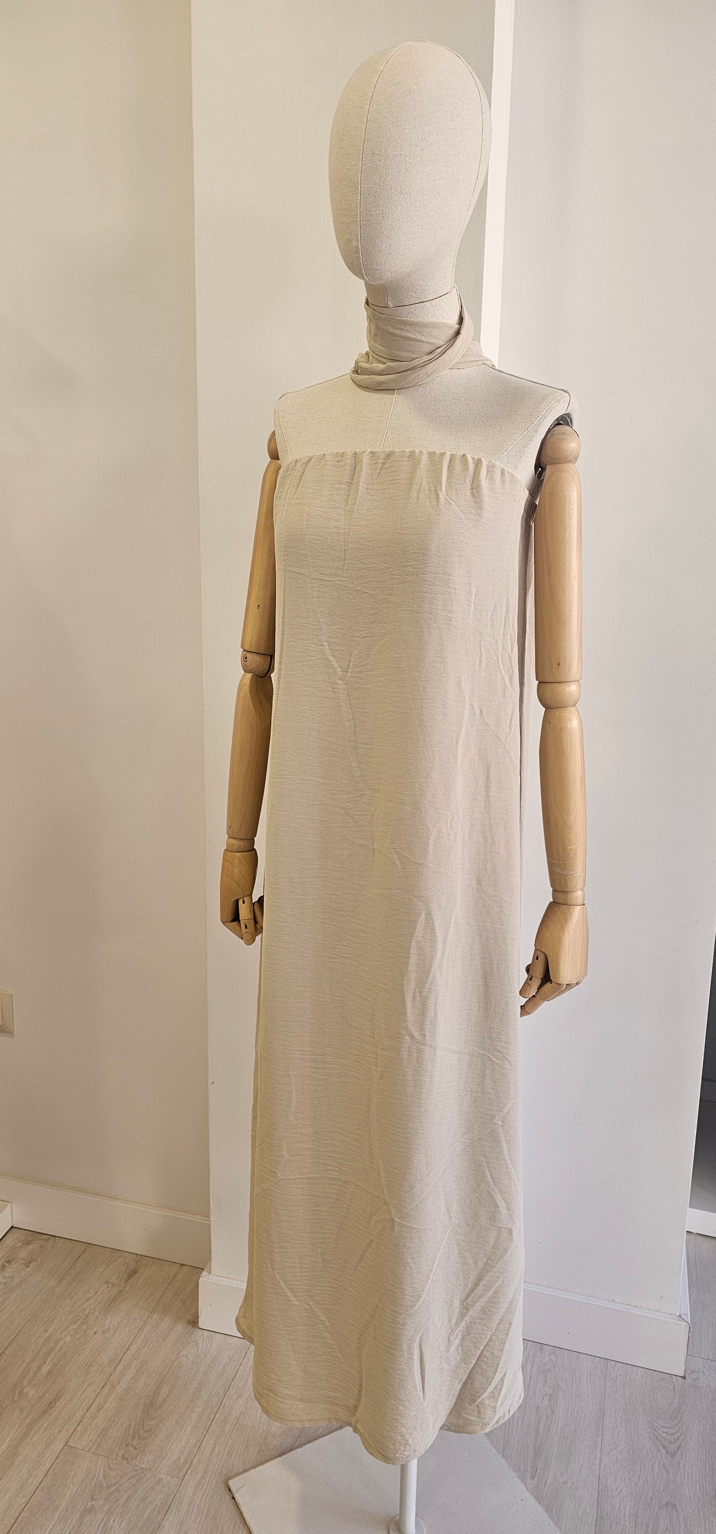 VESTIDO BAO BEIGE