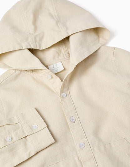 CAMISA CAPUCHA BEIGE