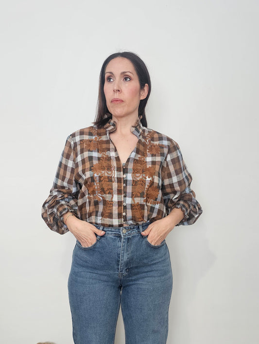 BLUSA MAHON CARAMELO