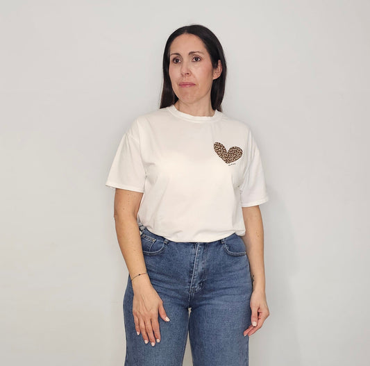 CAMISETA CUORE BLANCA
