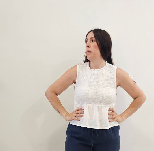 BLUSA INDIGO  BLANCO
