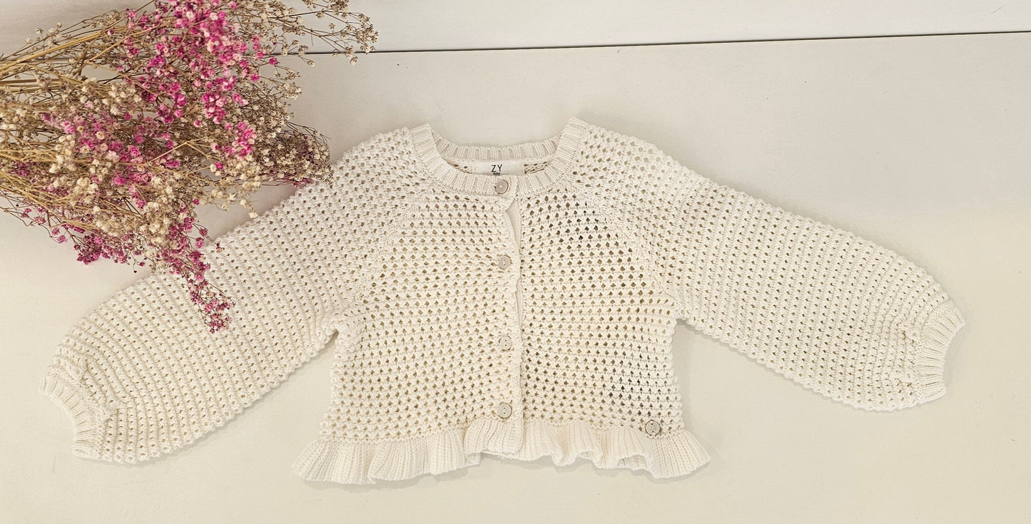 CHAQUETA CALADA BLANCA