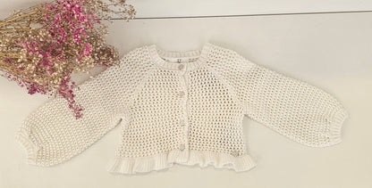 CHAQUETA CALADA BLANCA