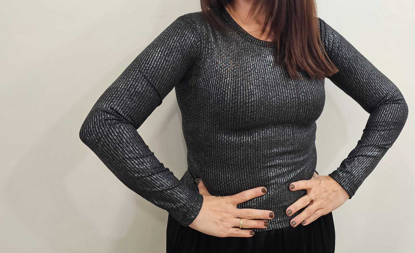 CAMISETA BRILLO PLATA