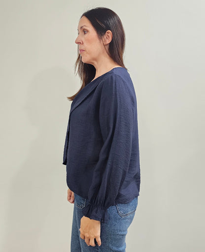 BLUSA CRUZADA MARINO