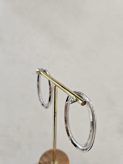 PENDIENTE ESFERICO PLATA