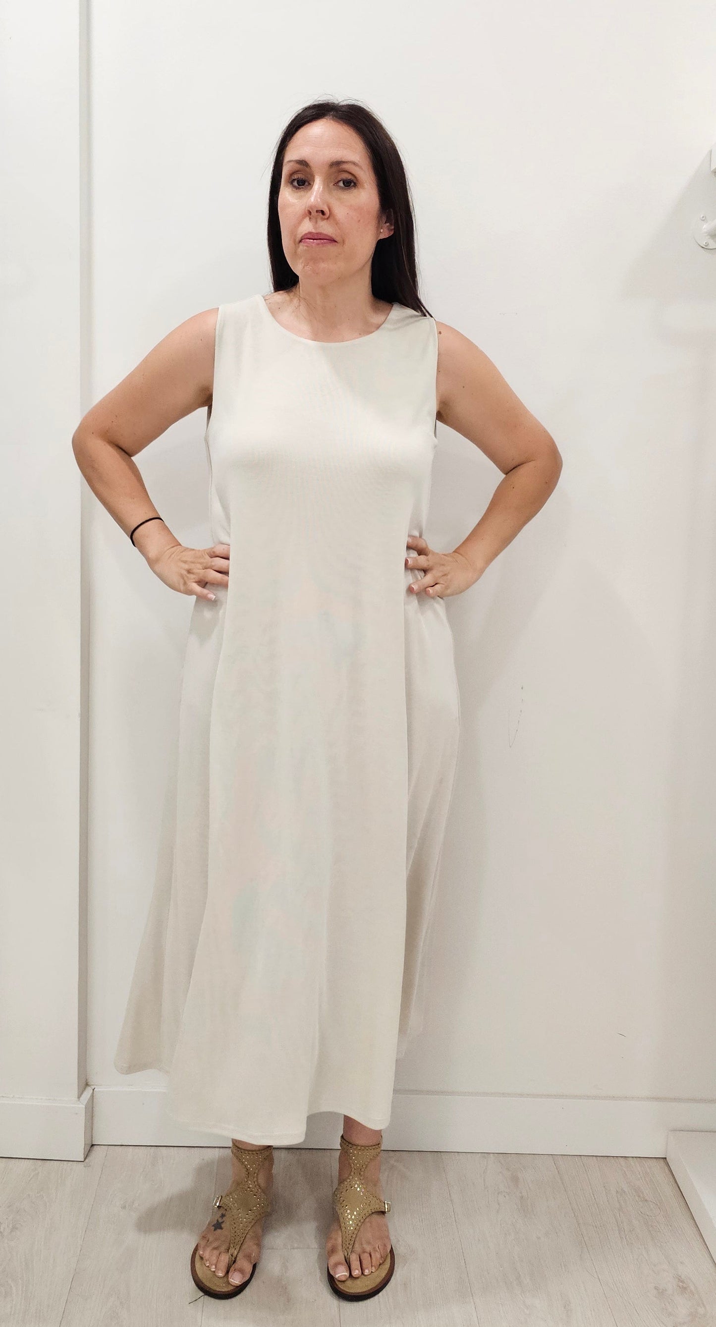 VESTIDO BEIGE SUE
