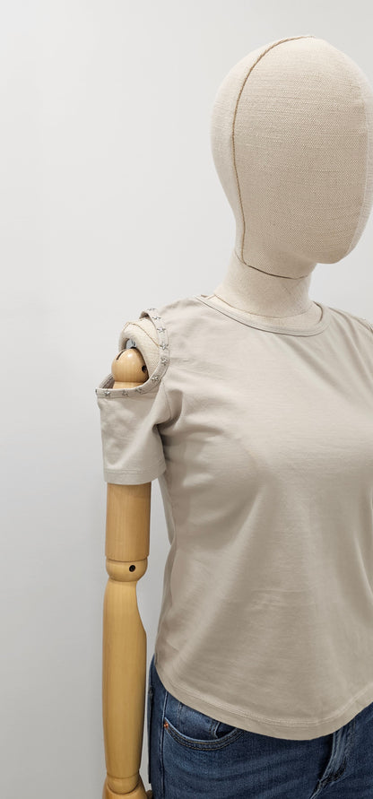 CAMISETA GALAXIA BEIGE