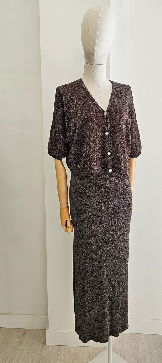 CONJUNTO LUREX CHOCOLATE