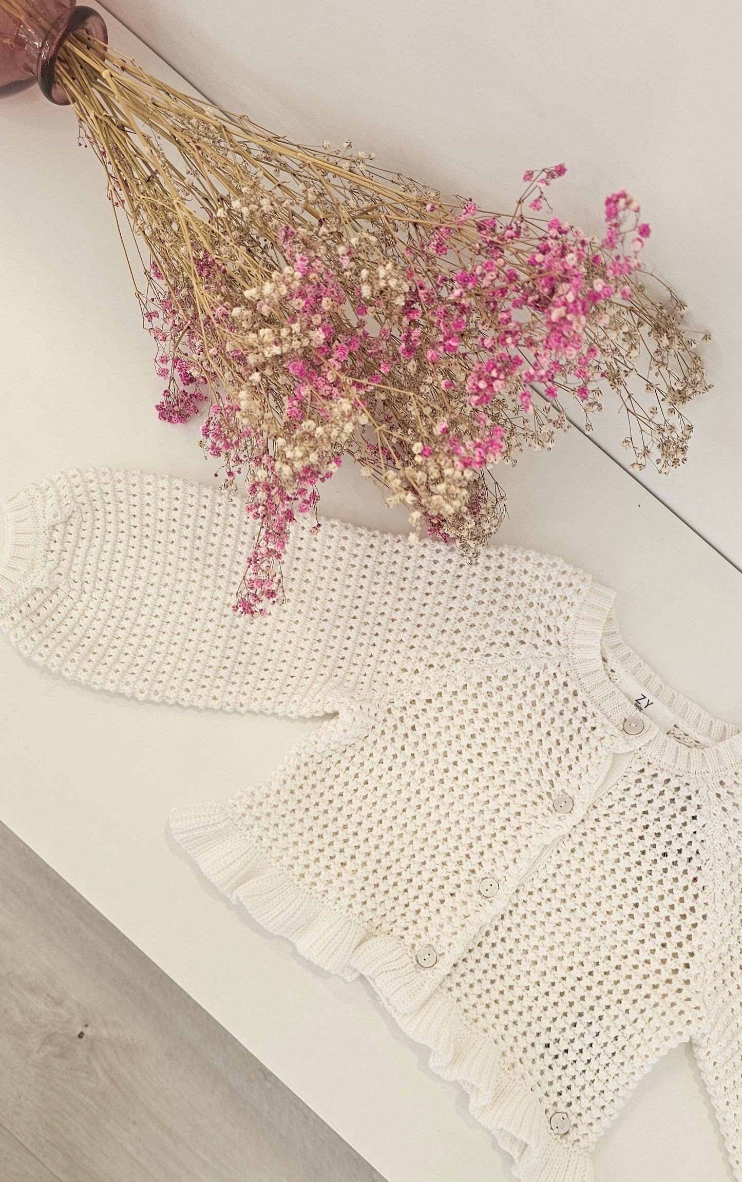 CHAQUETA CALADA BLANCA